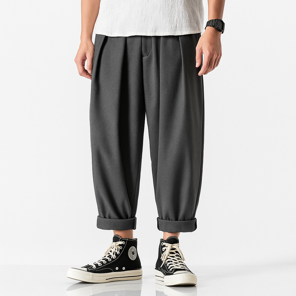 Sawaki Pants - Kyoto Apparel - Black, Gray, khaki, pants, short pants