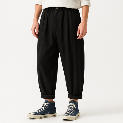 Sawaki Pants - Kyoto Apparel - Black, Gray, khaki, pants, short pants