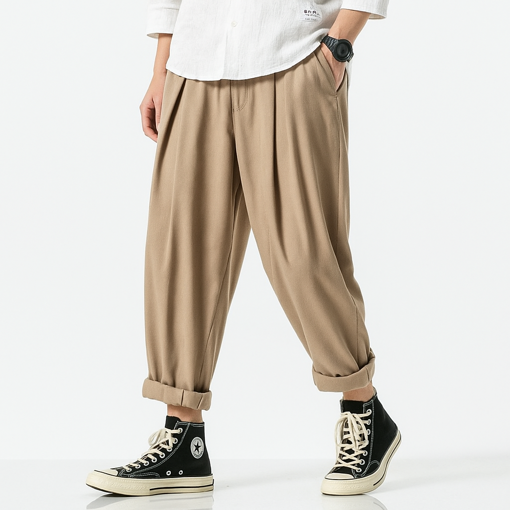 Sawaki Pants - Kyoto Apparel - Black, Gray, khaki, pants, short pants