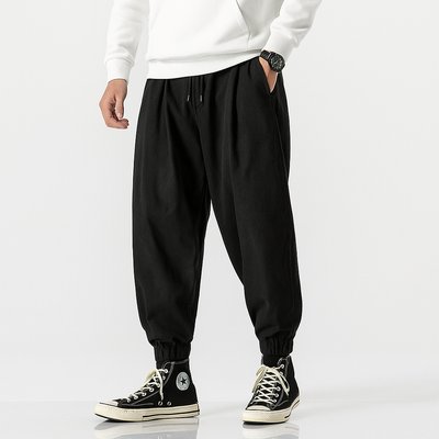 Seiryoku Harem Pants - Kyoto Soul - Stone, Black, pants