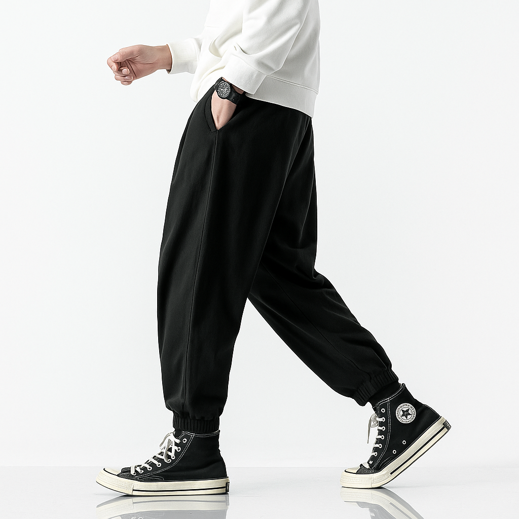Seiryoku Harem Pants - Kyoto Soul - Stone, Black, pants