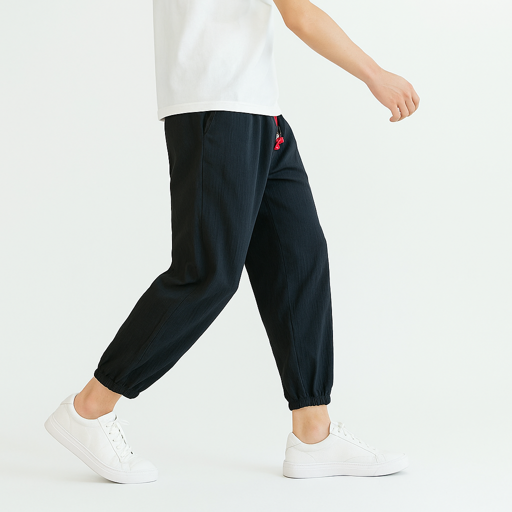 Shizuku Harem Pants - Kyoto Soul - Sky, Forest, Black, Navy, Pants