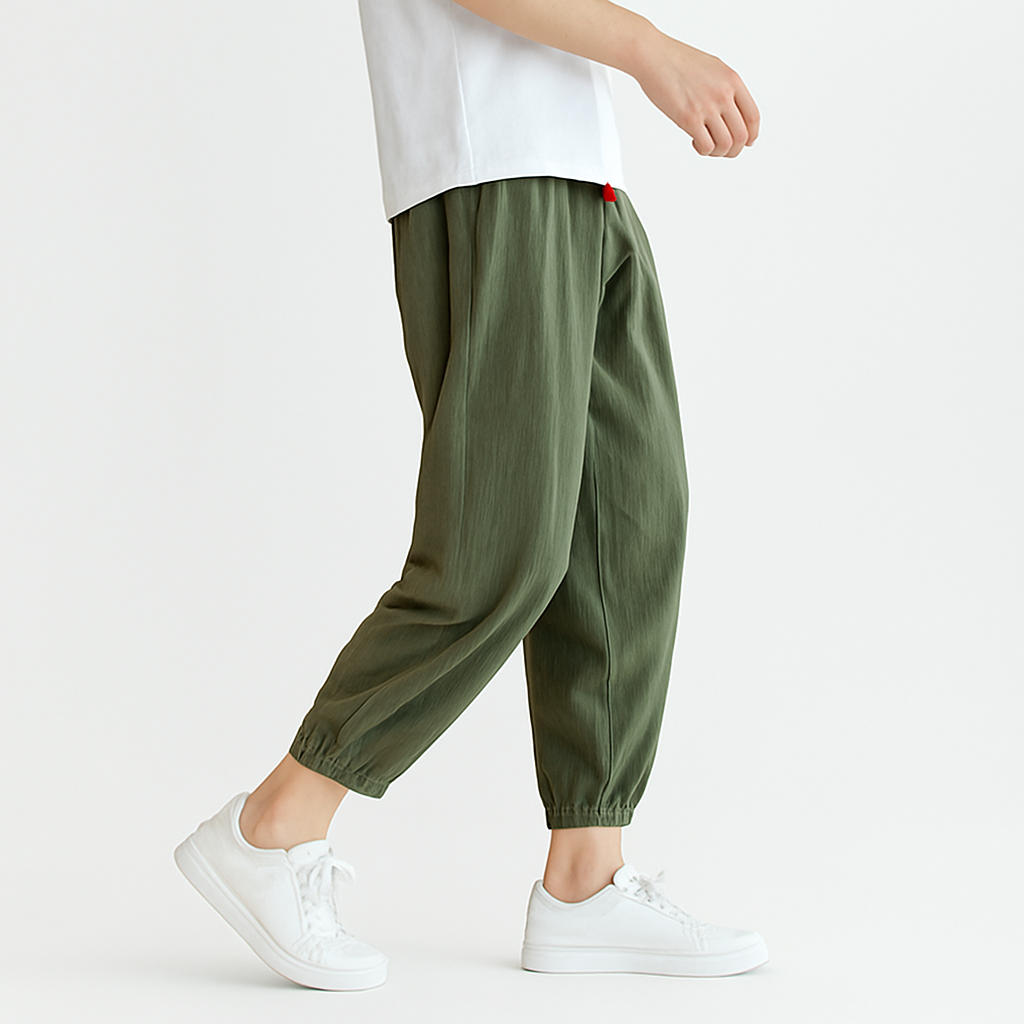 Shizuku Harem Pants - Kyoto Soul - Sky, Forest, Black, Navy, Pants