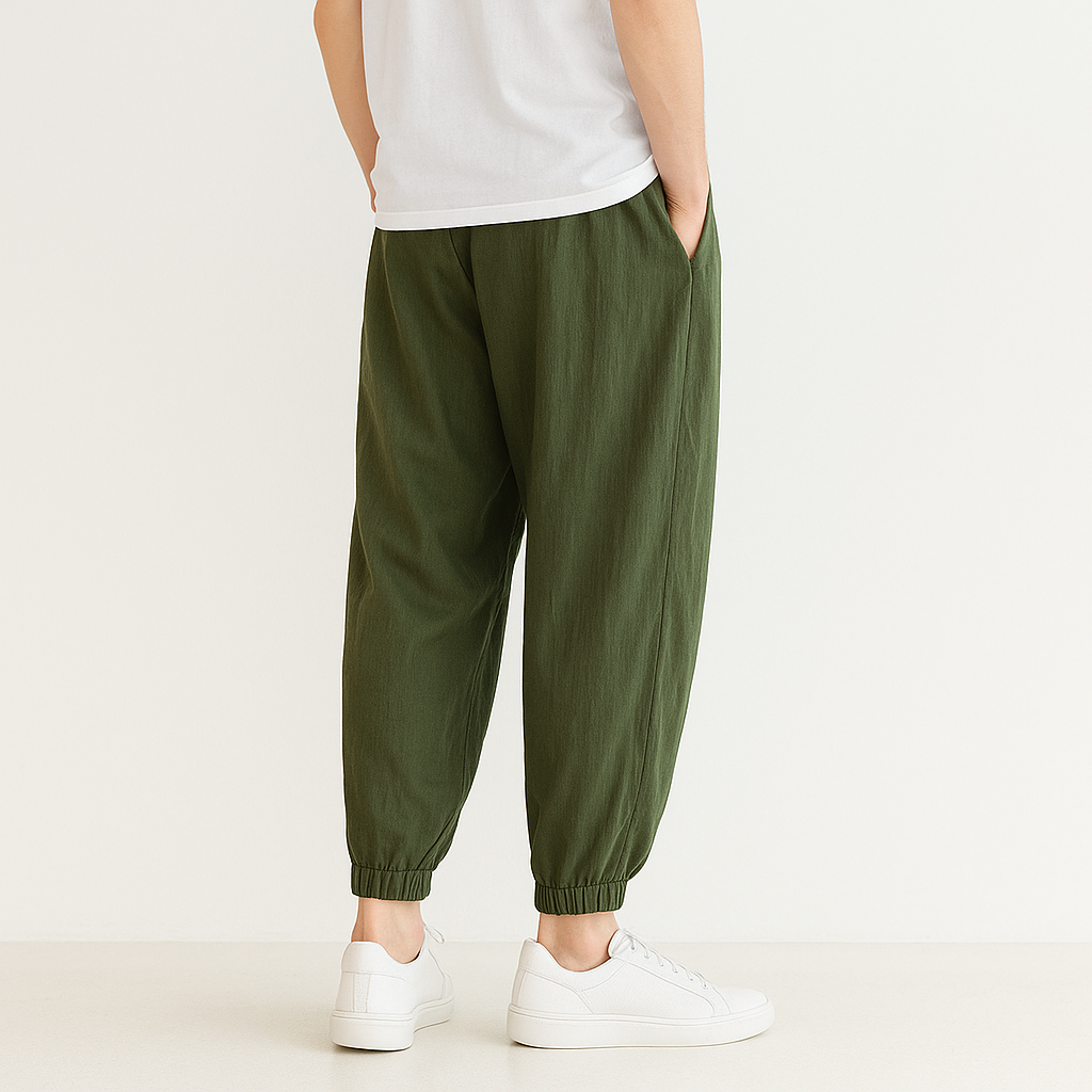 Shizuku Harem Pants - Kyoto Soul - Sky, Forest, Black, Navy, Pants