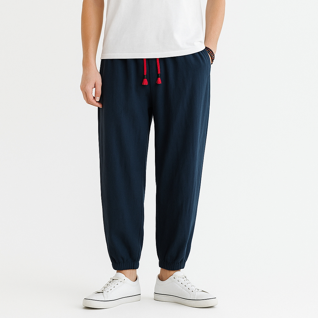 Shizuku Harem Pants - Kyoto Soul - Sky, Forest, Black, Navy, Pants