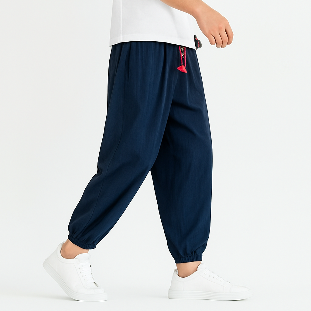 Shizuku Harem Pants - Kyoto Soul - Sky, Forest, Black, Navy, Pants