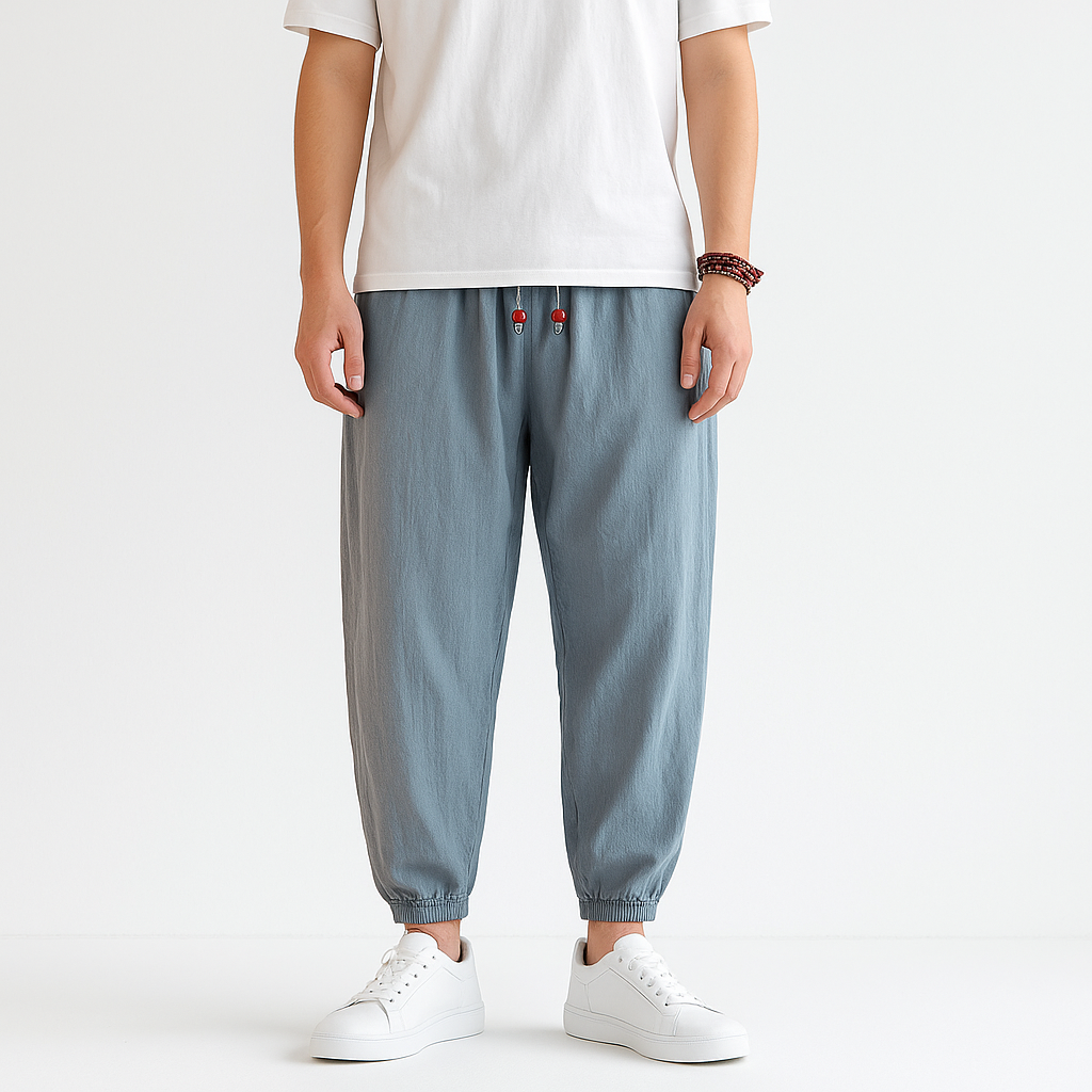 Shizuku Harem Pants - Kyoto Soul - Sky, Forest, Black, Navy, Pants