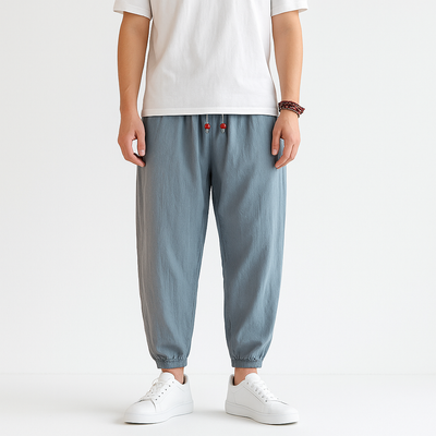 Shizuku Harem Pants - Kyoto Soul - Sky, Forest, Black, Navy, Pants