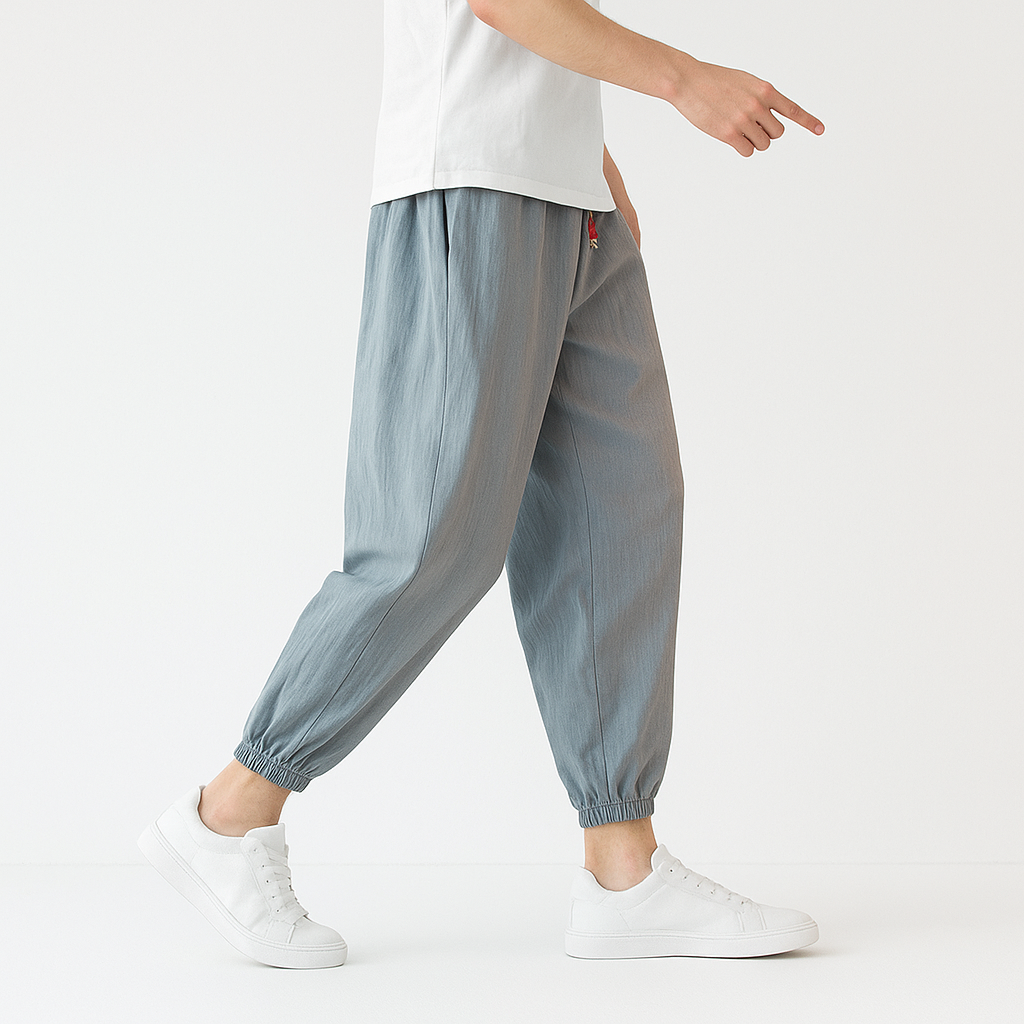 Shizuku Harem Pants - Kyoto Soul - Sky, Forest, Black, Navy, Pants