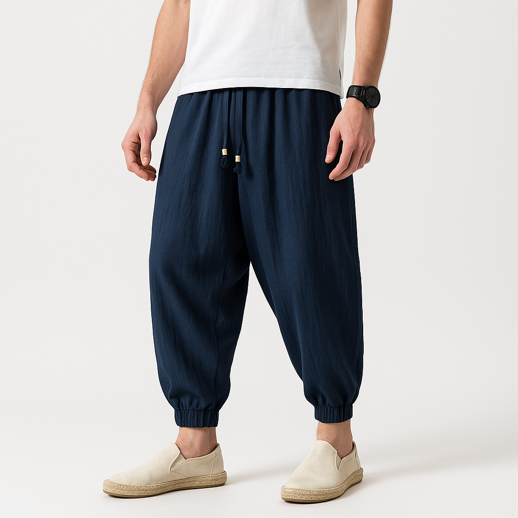 Tabi Harem Pants - Kyoto Apparel - Black, Blue, drawstrings, pants, Red