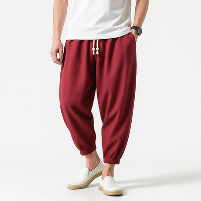 Tabi Harem Pants - Kyoto Apparel - Black, Blue, drawstrings, pants, Red