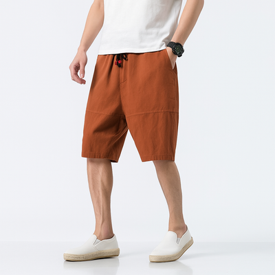 Tekida Short Pants - Kyoto Apparel - Black, Brown, drawstrings, Green, pants, short pants