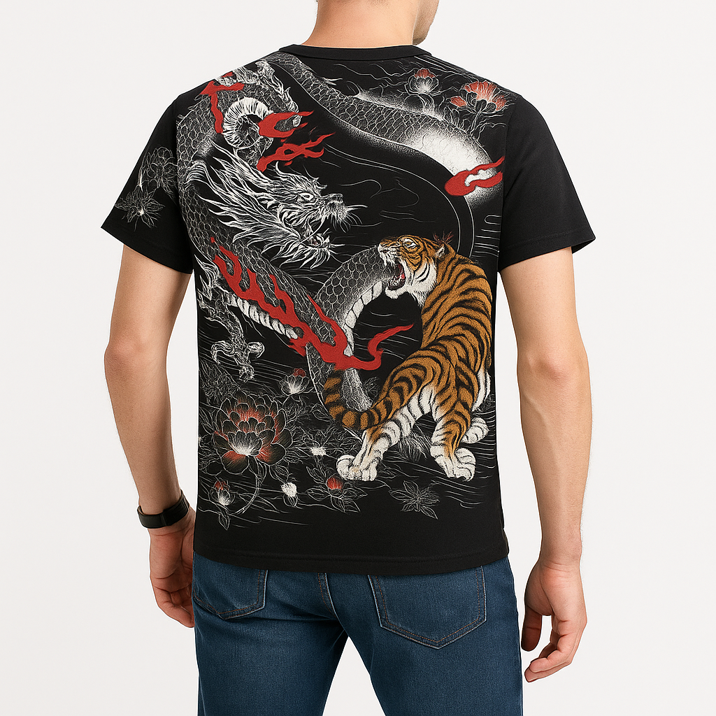 Taigakingu Shirt - Kyoto Apparel - Black, white, shirt