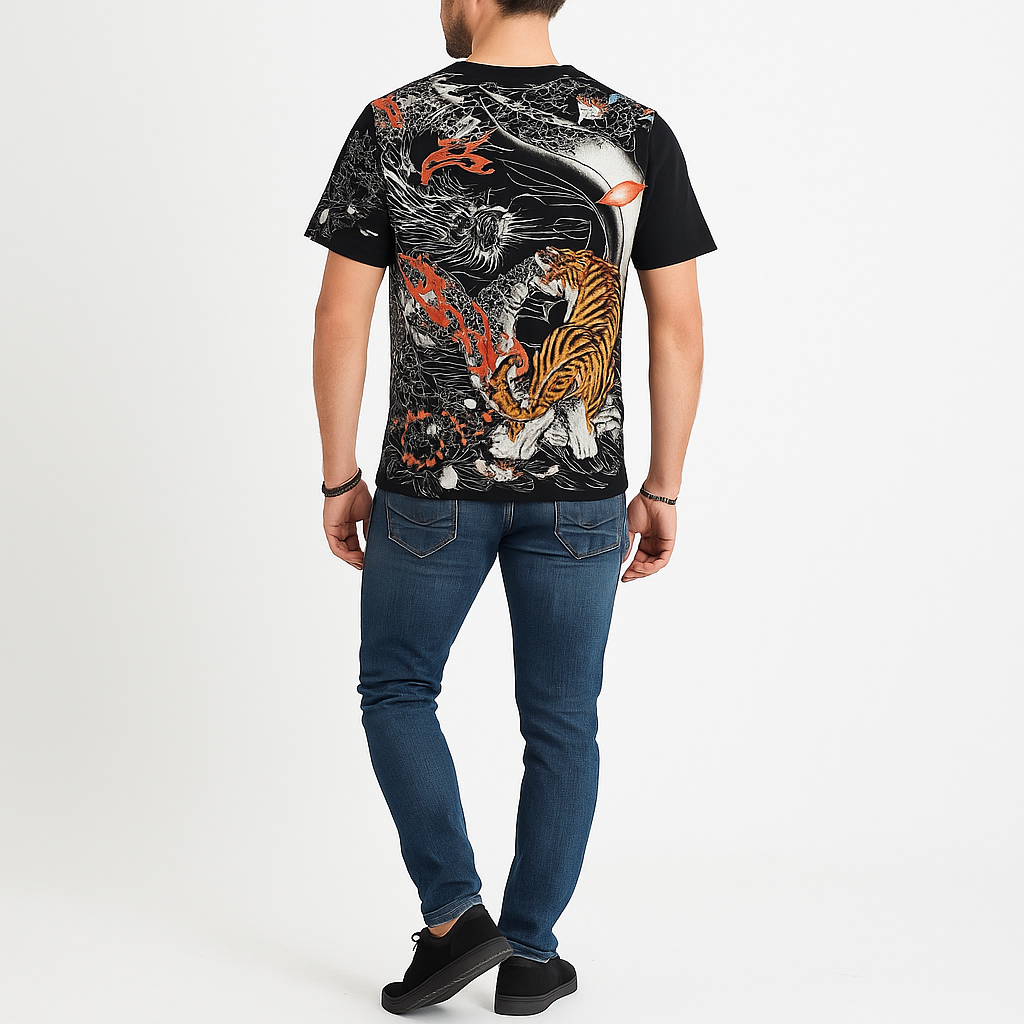 Taigakingu Shirt - Kyoto Apparel - Black, white, shirt