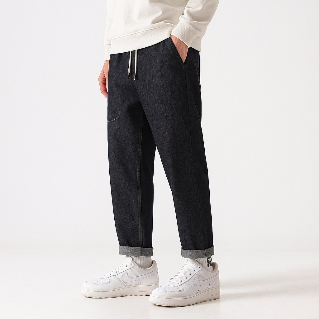 Shikku Pants - Kyoto Soul - Black, Casual, City, Coffee, Festivals, jeans, Loose, new, pants, relaxed, relaxed fit, Travel