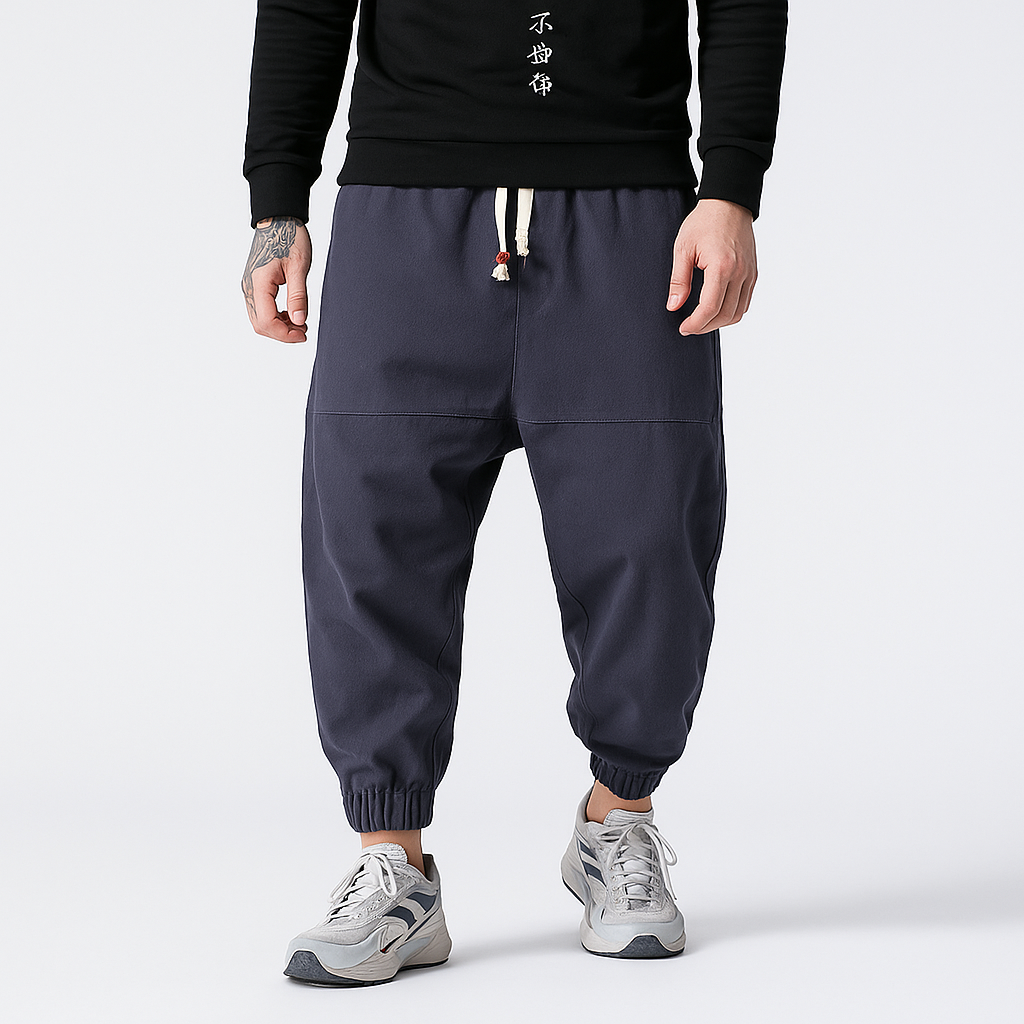 Kireina Pants - Kyoto Apparel - Black, Blue, drawstrings, Gray, harem, pants, Red