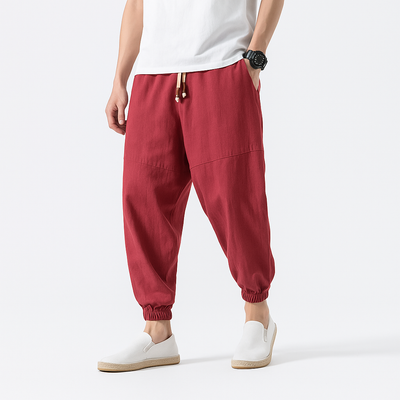 Kireina Pants - Kyoto Apparel - Black, Blue, drawstrings, Gray, harem, pants, Red