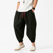Yunarami Pants - Kyoto Apparel - Black, Brown, drawstrings, Green, pants