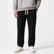 Yurui Black Pants - Kyoto Soul - baggy, Black, Casual, City, Coffee, drawstrings, Festivals, gartered, Loose, new, pants, straight pants