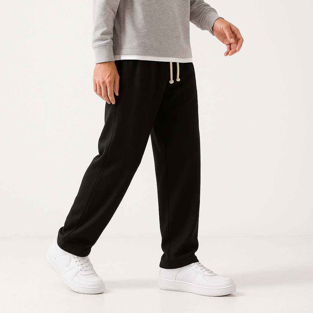 Yurui Black Pants - Kyoto Soul - baggy, Black, Casual, City, Coffee, drawstrings, Festivals, gartered, Loose, new, pants, straight pants