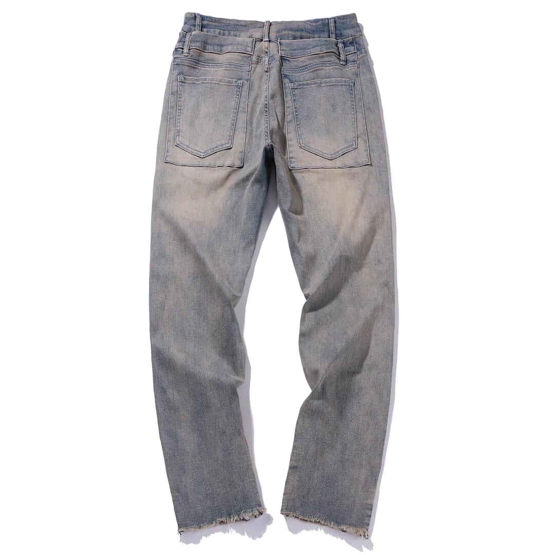 Muji Faded Jeans - Kyoto Soul - Casual, City, Coffee, cool, Denim, fashion, Festivals, jeans, men, new, pants, relaxed fit, straight pants, Street, Travel