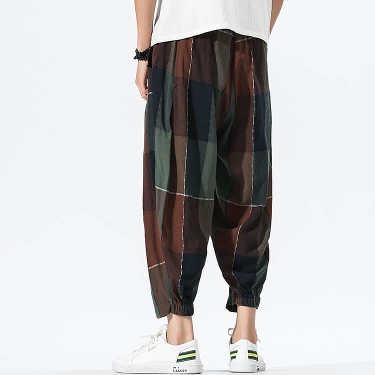 Borku Pants - Kyoto Apparel - Black, Brown, Light fabric, long, pants