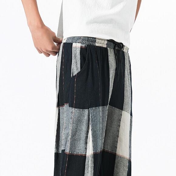 Borku Pants - Kyoto Apparel - Black, Brown, Light fabric, long, pants
