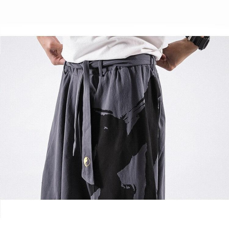 Drako Street-Style Pants - Kyoto Apparel - Black, Gray, harem, long, pants, Red