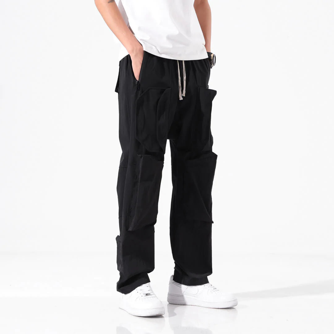 Kinosei Functional Pants - Kyoto Soul - Black, cargo pants, Casual, City, Coffee, Dog, fashion, Gray, Loose, Loosy, new, pants, sporty, Travel