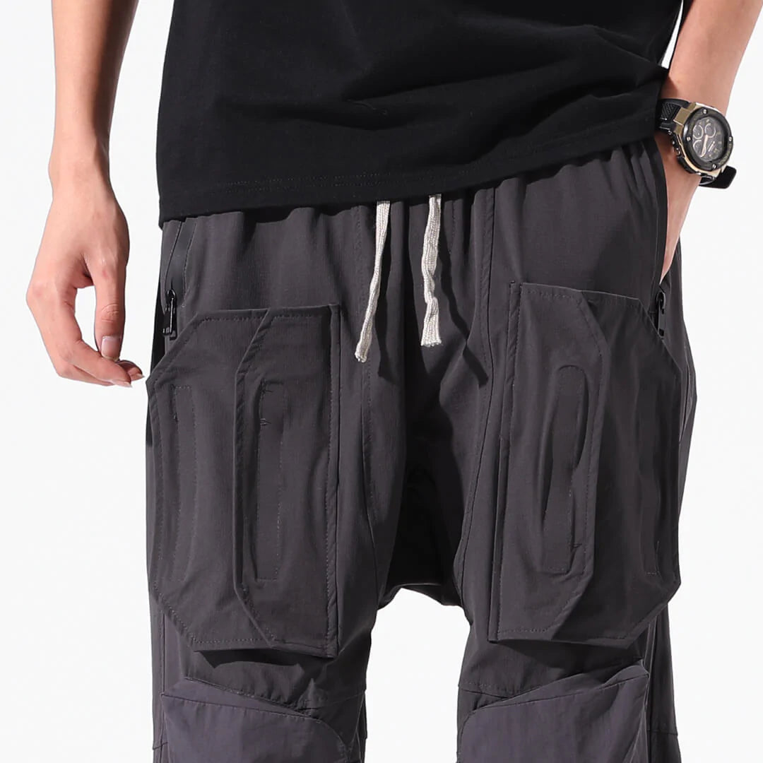 Kinosei Functional Pants - Kyoto Soul - Black, cargo pants, Casual, City, Coffee, Dog, fashion, Gray, Loose, Loosy, new, pants, sporty, Travel