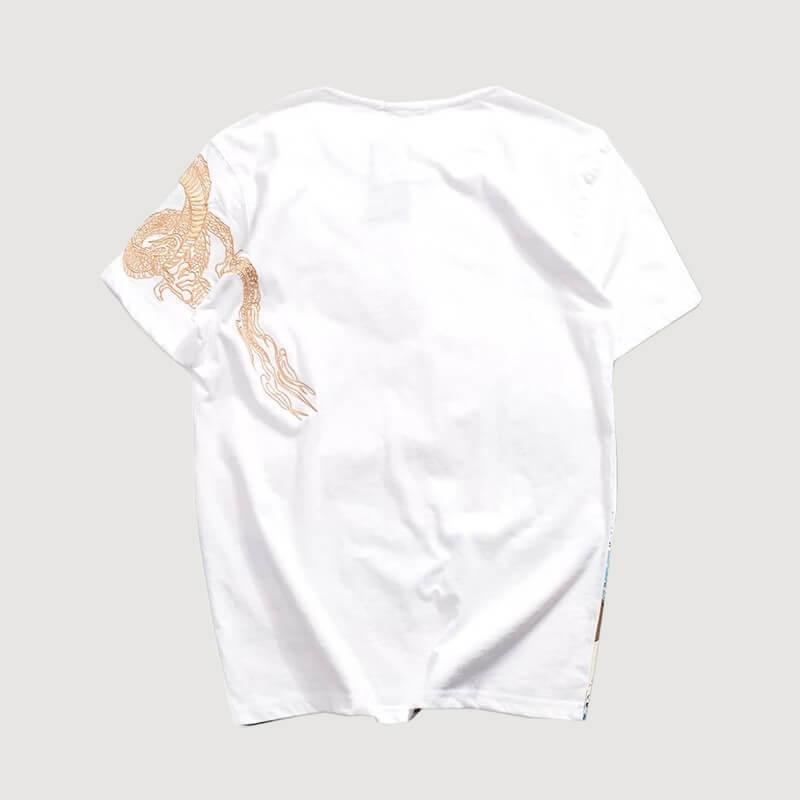 Koraida Shirt - Kyoto Apparel - Black, Japanese print, tee shirt, Top, white