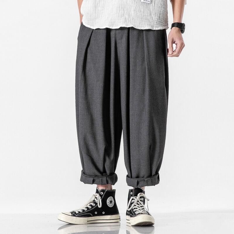 Sawaki Pants - Kyoto Apparel - Black, Gray, khaki, pants, short pants
