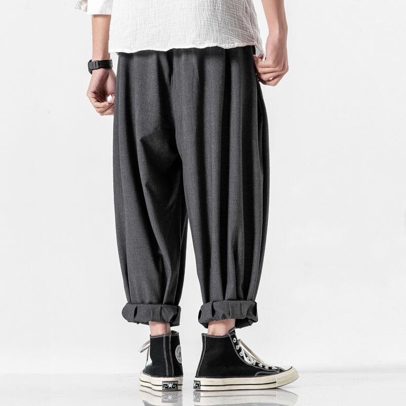 Sawaki Pants - Kyoto Apparel - Black, Gray, khaki, pants, short pants