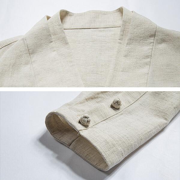 Zen Kimono+Cardigan in One - Kyoto Apparel - Beige, Black, Blue, jacket, kimono, Off-White, Outerwear, shirt, Top